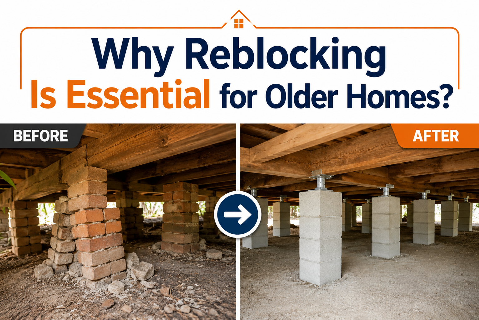 Why Reblocking Is Essential for Older Homes?