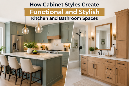 Cabinet Design Ideas for Functional Kitchen and Bathroom Spaces