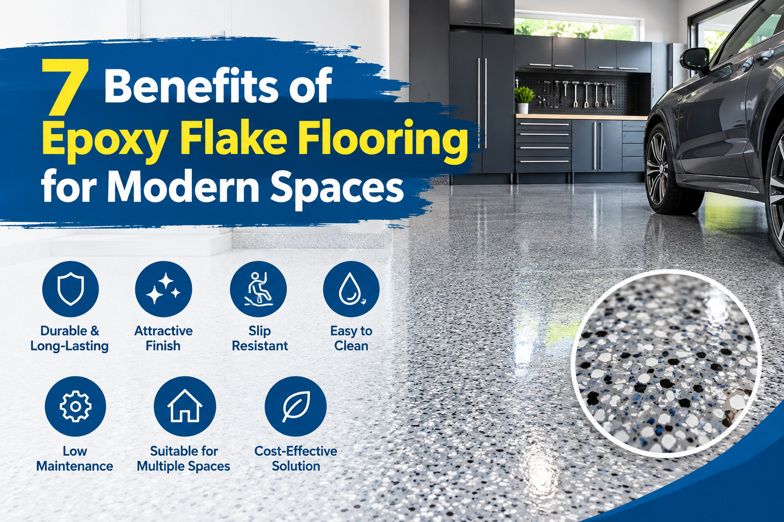 Epoxy flake flooring Melbourne