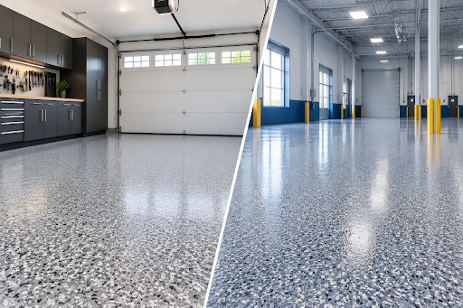 Flake Epoxy Flooring Benefits in Woodland Park, NJ